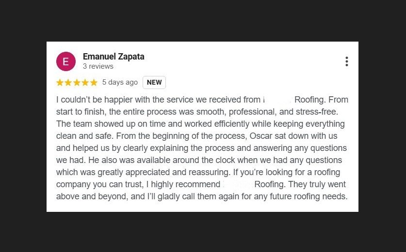 Emanuel Zapata Review Miami Roofing - Miami Roofing Review
